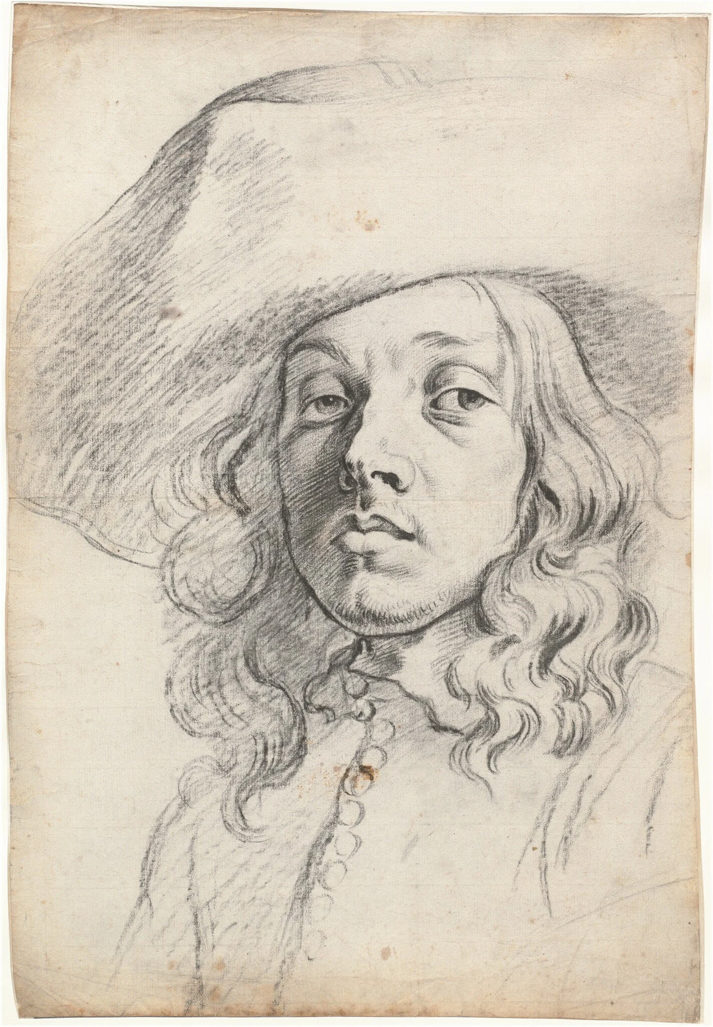 Jan van den Enden, by Michael Sweerts, chalk, 1651