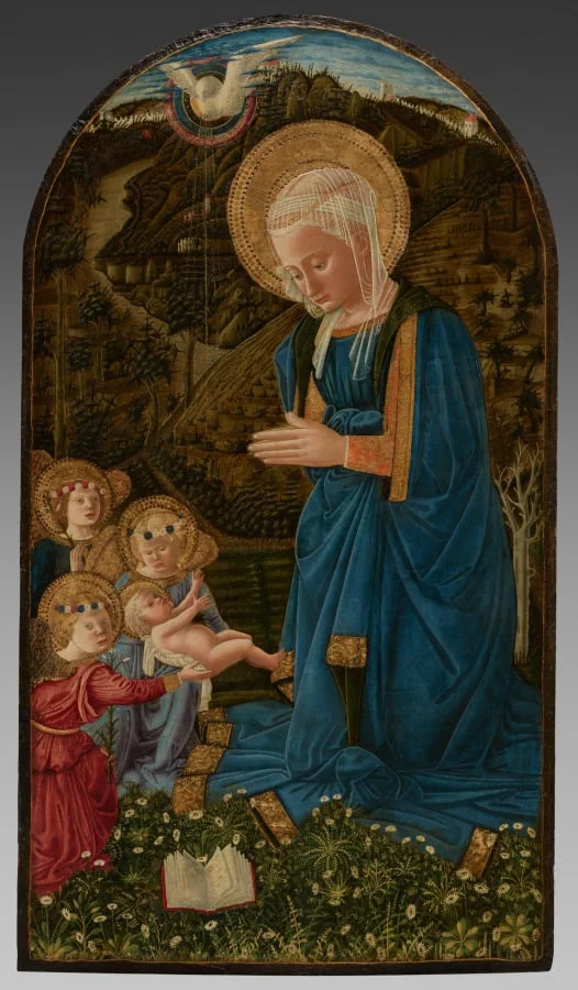 Virgin and Child with Angels, by Filippo Lippi, unspecified, 1460