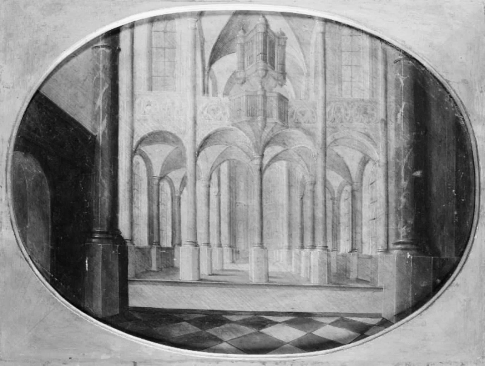 Church Interior, by Unknown, 1650
