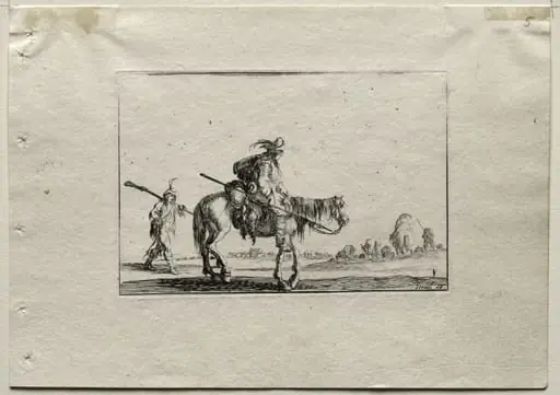 Caprices:  Mounted Soldier and Foot Soldier