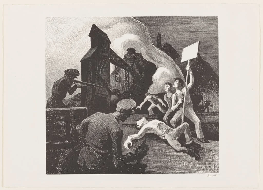 Untitled, by Thomas Hart Benton, ink, 1936