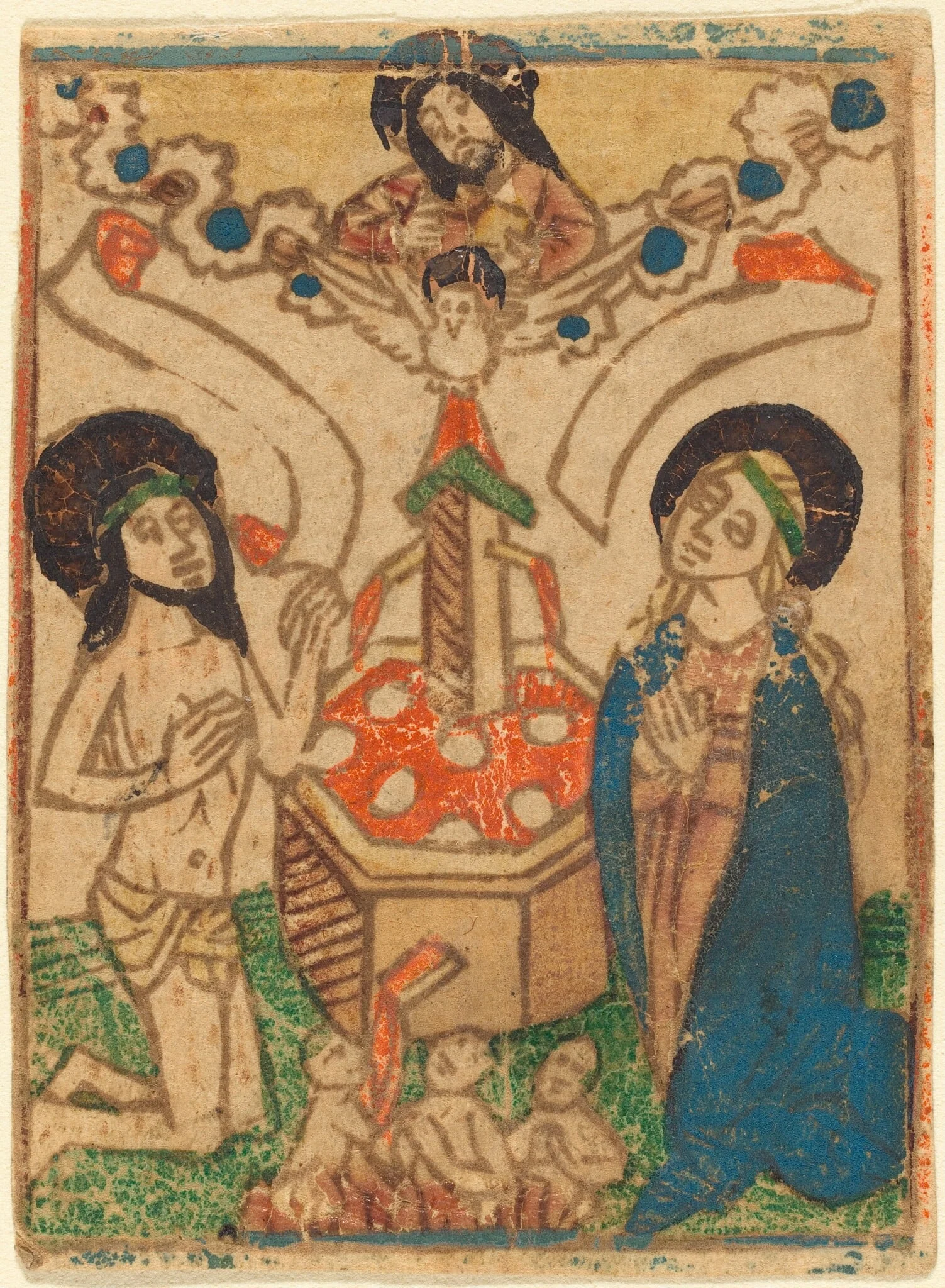 Allegory of the Eucharist, by German 15th Century, ink, 1480