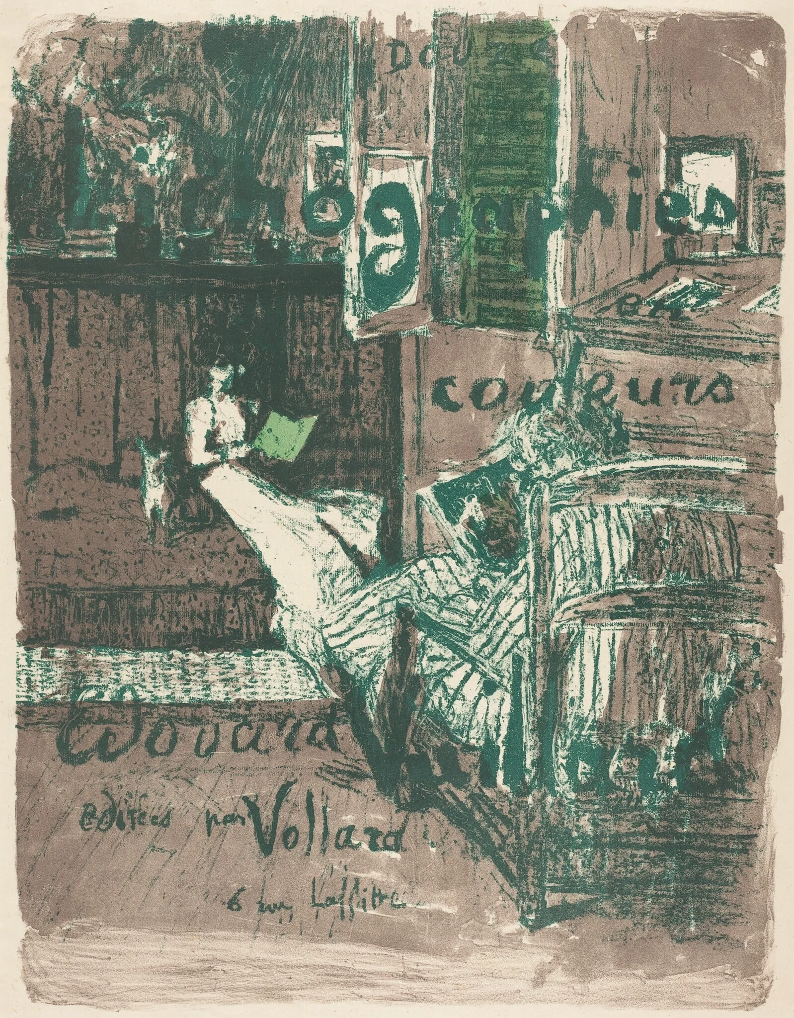 Cover for the Album "Paysages et intérieurs", by Ambroise Vollard, ink, 1899