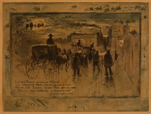 Convoi Funèbre au Boulevard de Clichy (Funeral Procession on the Boulevard de Clichy)