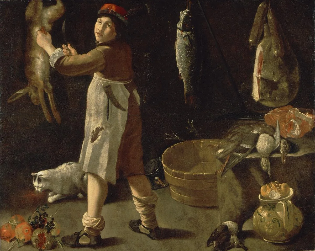 Bodegón, by Francisco Lopez Caro, oil, 1625