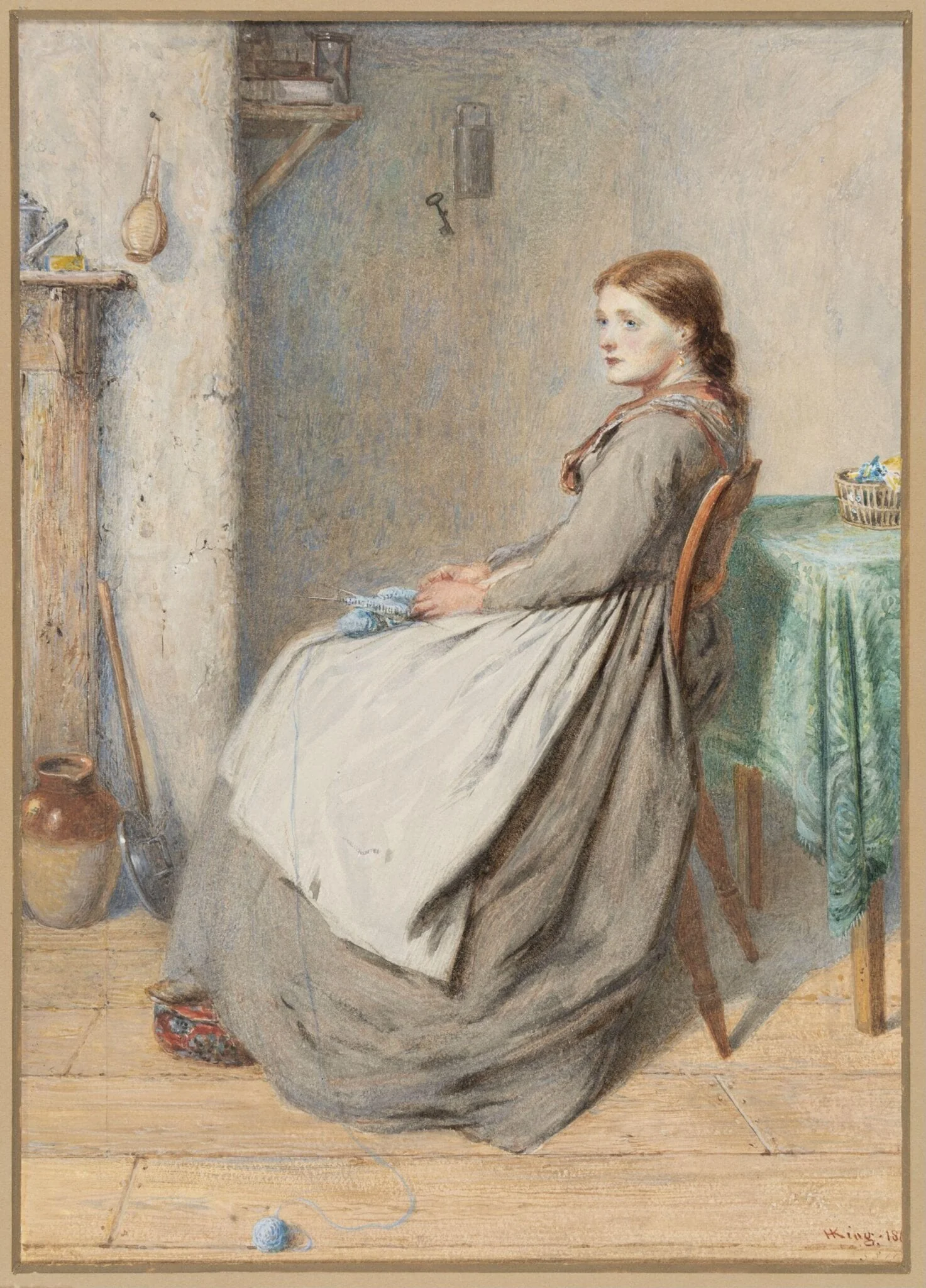 A Day-Dream, by Haynes King, watercolor, 1867
