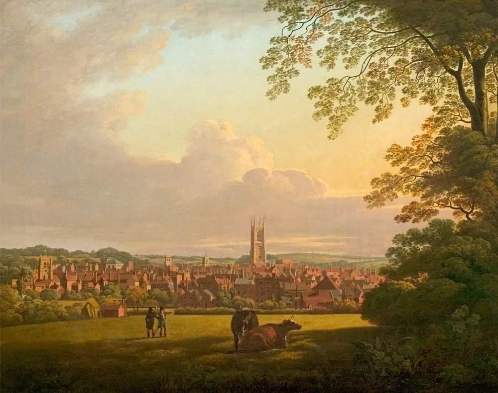 Derby from a Field Adjoining Abbey Barns