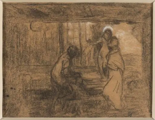 Study for the oil painting, "The Carpenter's Shop."