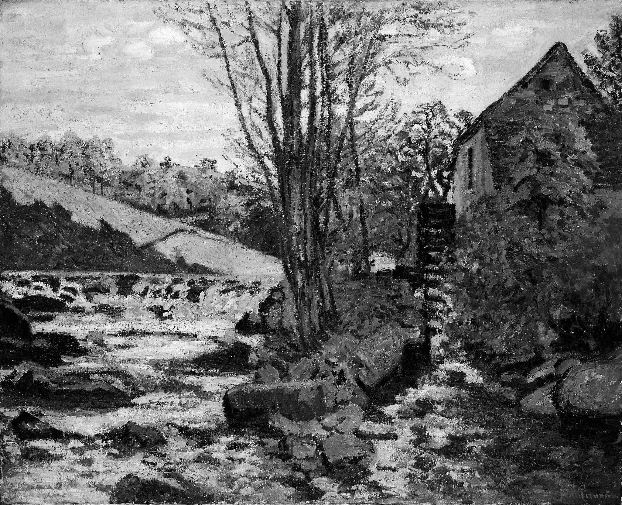Mill of Pont Maupuit, by Armand Guillaumin, oil, 1900