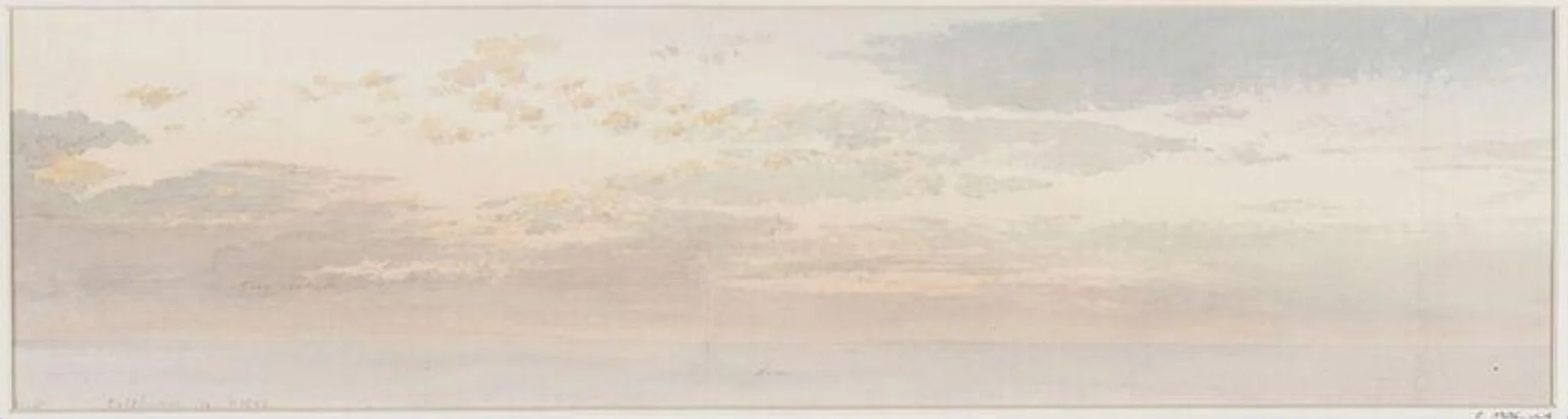 Studies of Clouds, by Thomas Brittain Vacher, watercolor, 1872