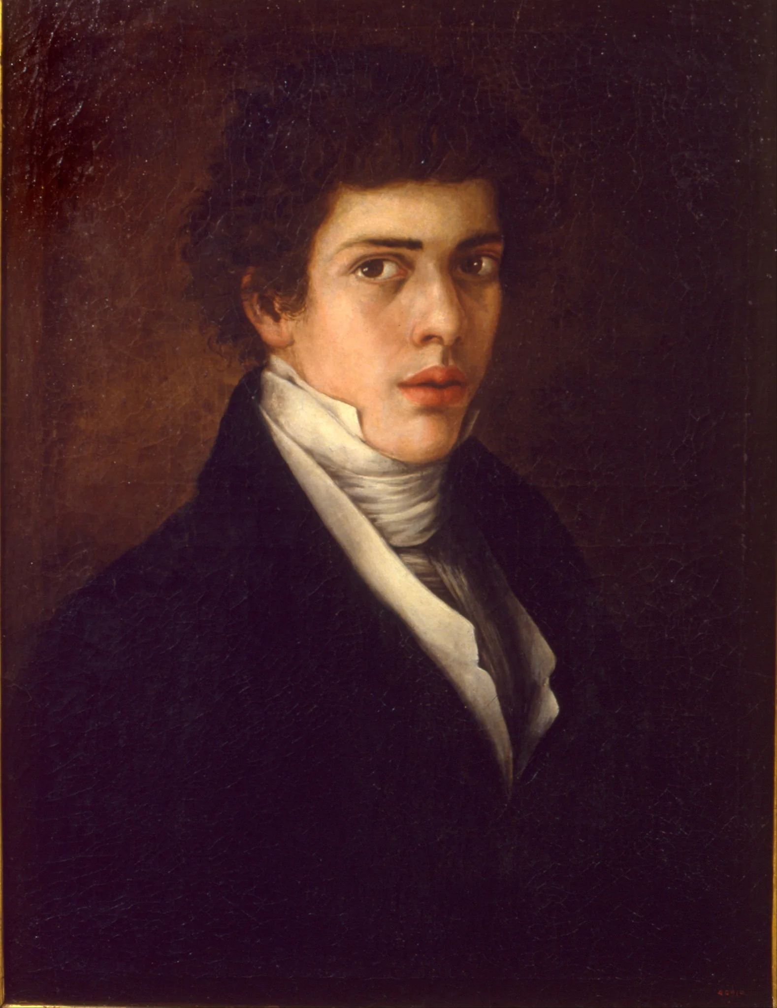 Self-portrait, by Antonio María Esquivel, oil, 1824