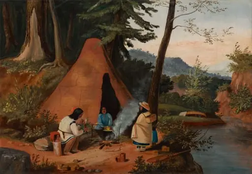 Indians Cooking Maize