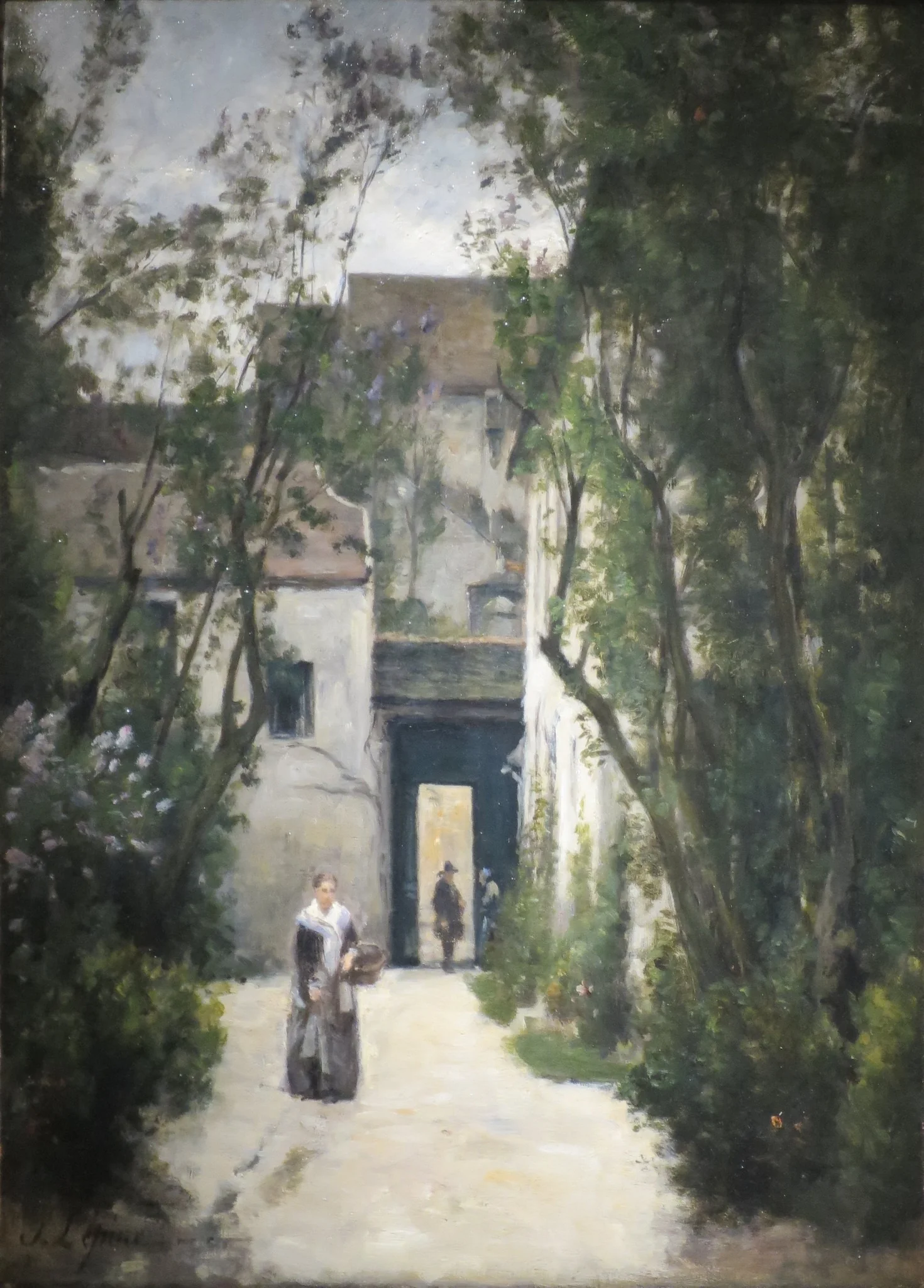 A Courtyard on the rue de la Fontenelle