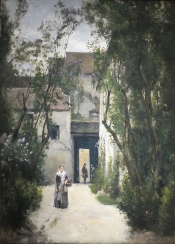 A Courtyard on the rue de la Fontenelle