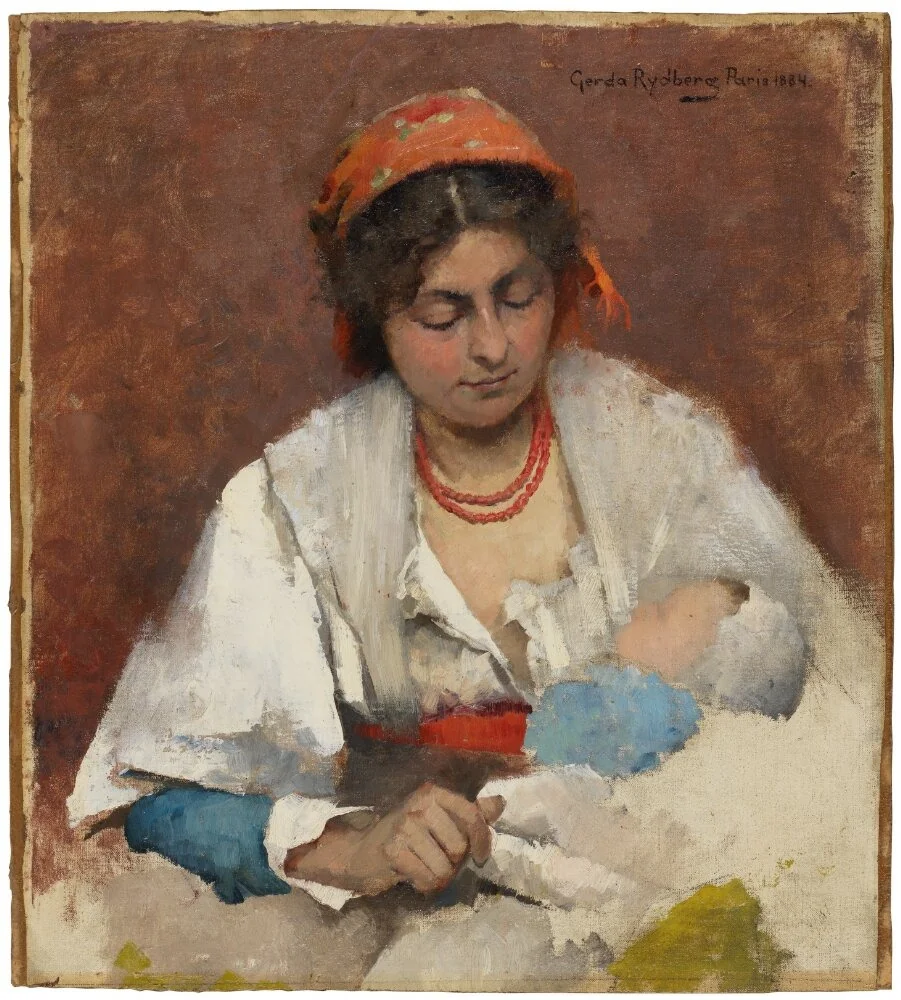 A Mother, by Gerda Tirén, unspecified, 1892