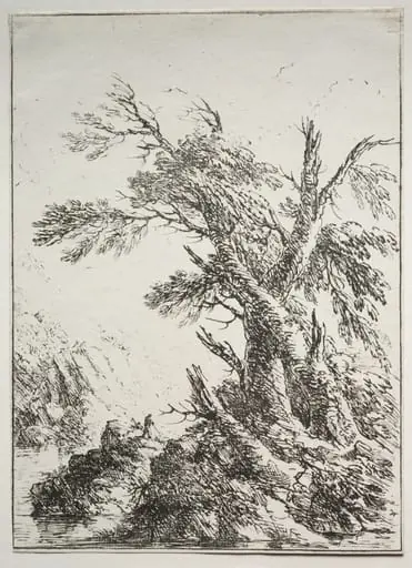 Specimens of Polyautography:  Along the Bank of a River