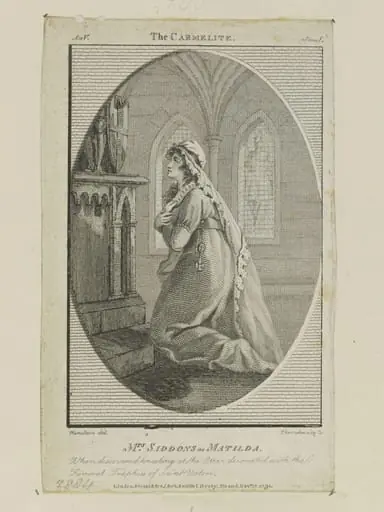 Mrs. Siddons as Matilda in the 'Carmelite'