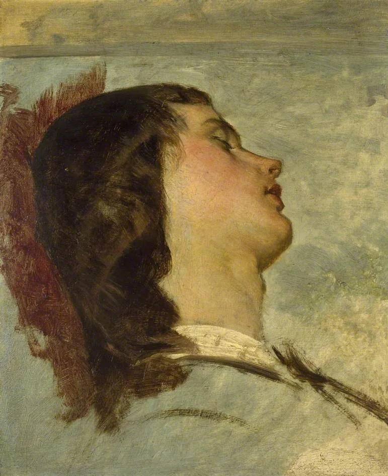 Preparatory Study for 'The Travelling Companions', by Augustus Egg, oil, 1849