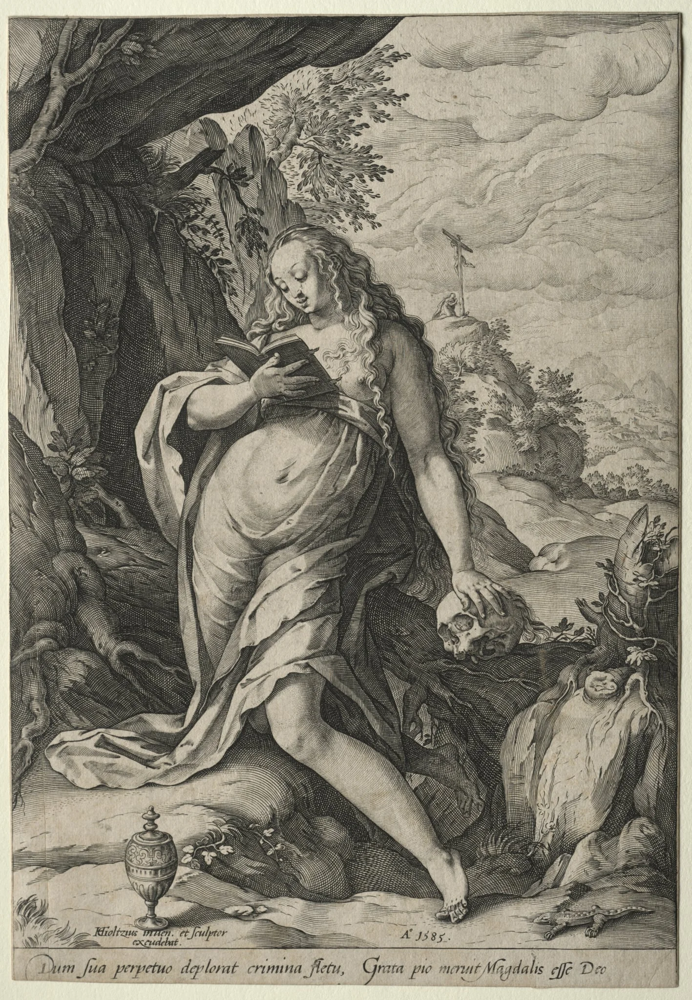 The Magdalen in Penance, by Hendrik Goltzius, 1585
