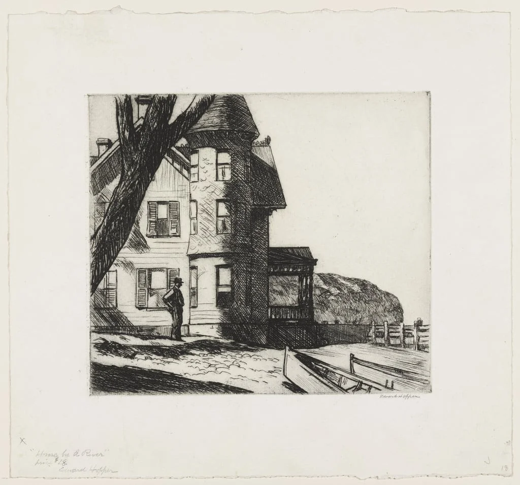 Untitled, by Edward Hopper, ink, 1919