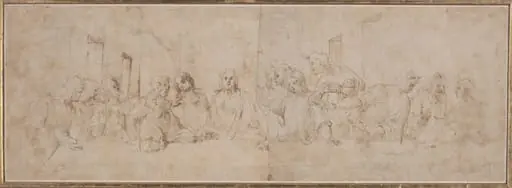 a) The Last Supper; b) Putti