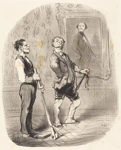 Il y a trois mois, m'sieu l'vicomte posait... comme ça...