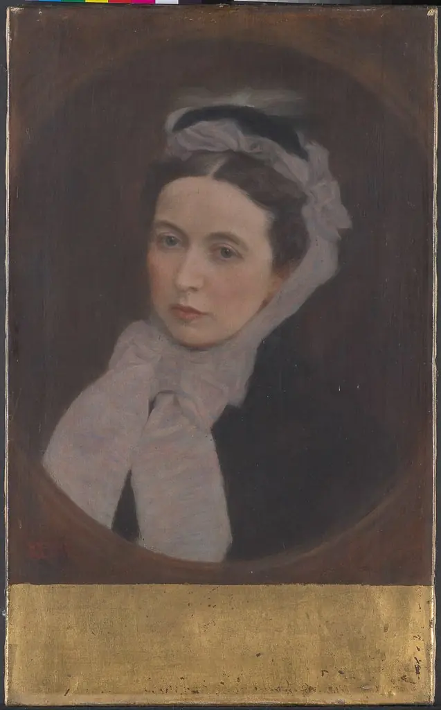 Lady with the lilac scarf (Dame mit lila Schal)