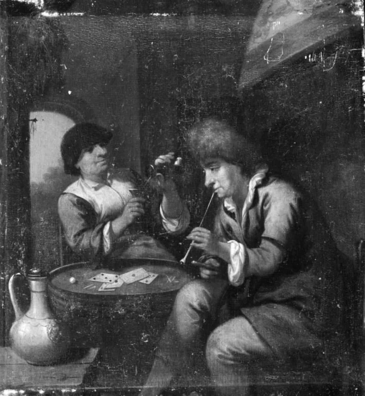Husband and Wife Playing Cards, by Unknown, 1750