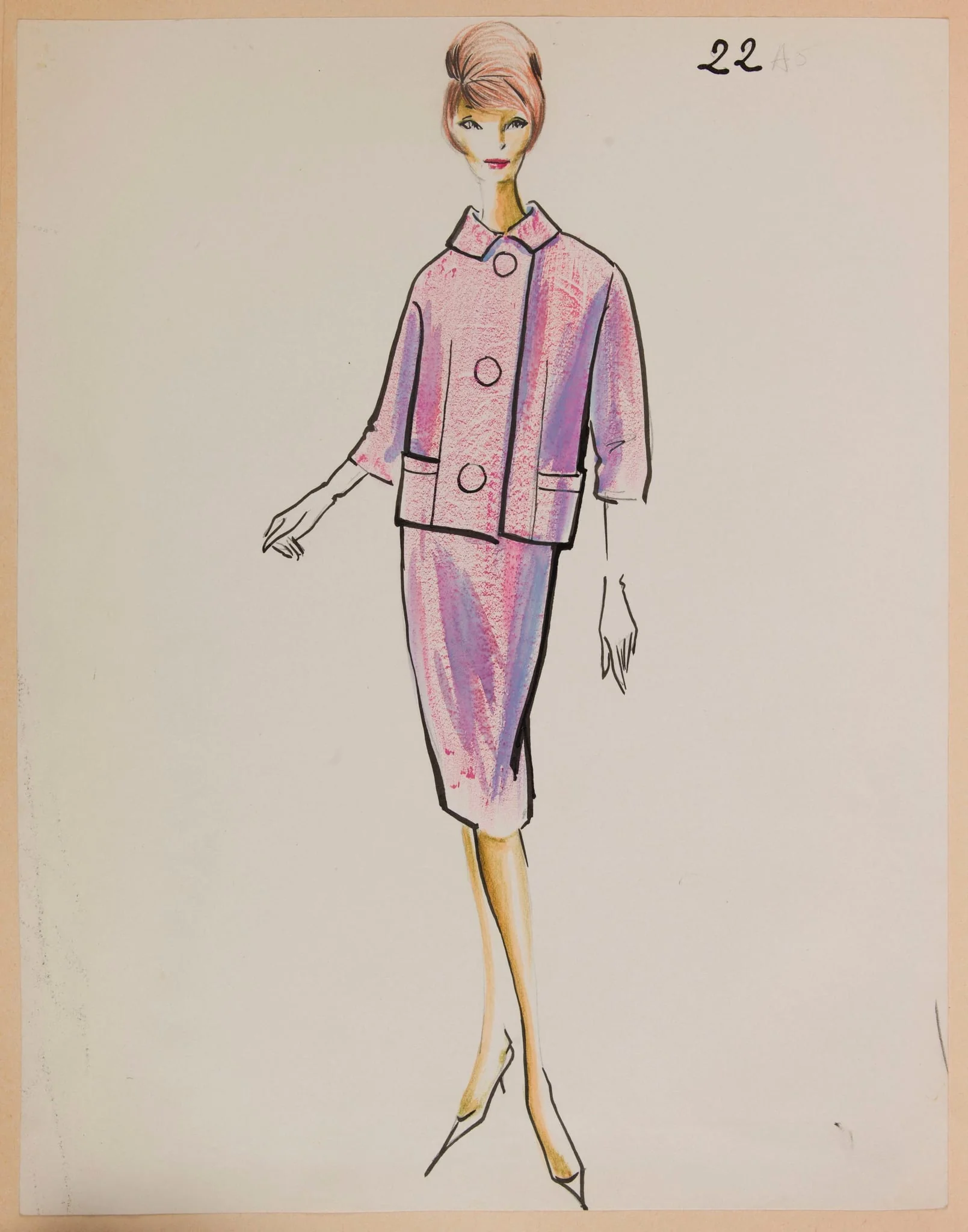 Tailleur rose, by Marie-Louise Carven, 1959