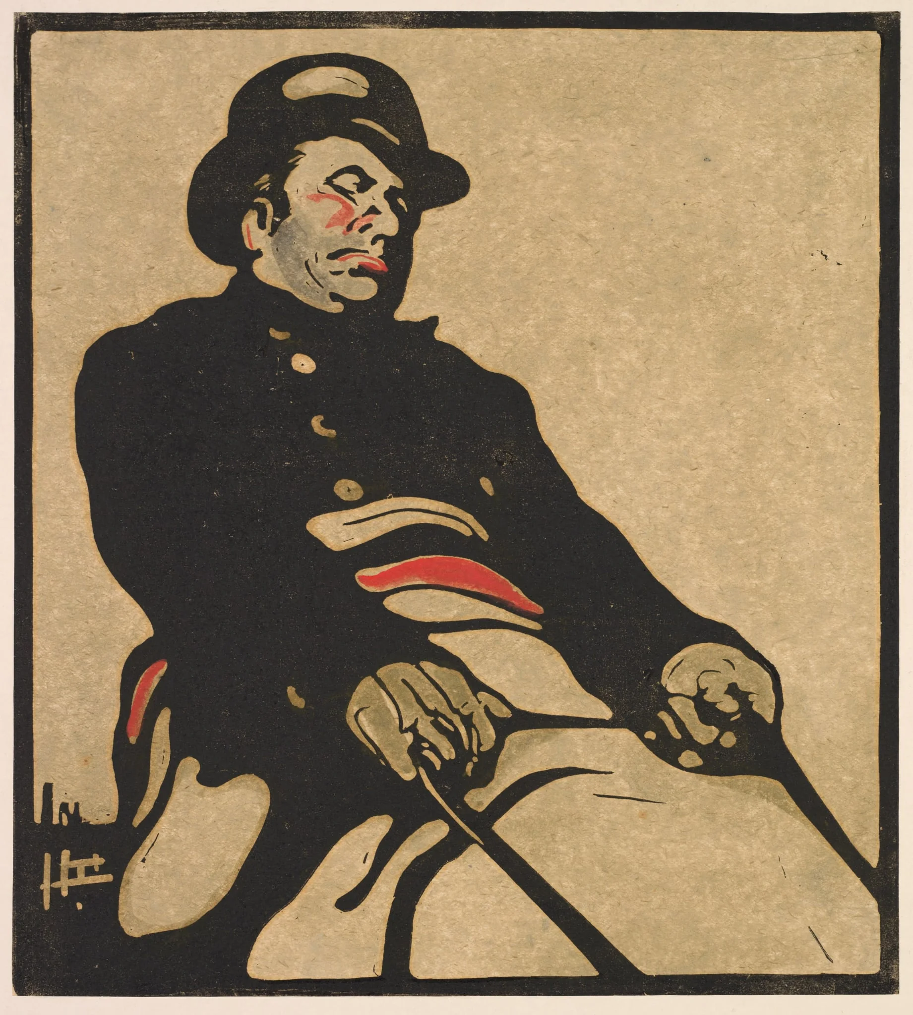 London Types: Bus Driver, by William Nicholson, 1898