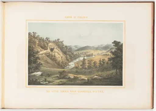 The Little Tunnel Near Shawsville, Virginia and Tennessee Railroad