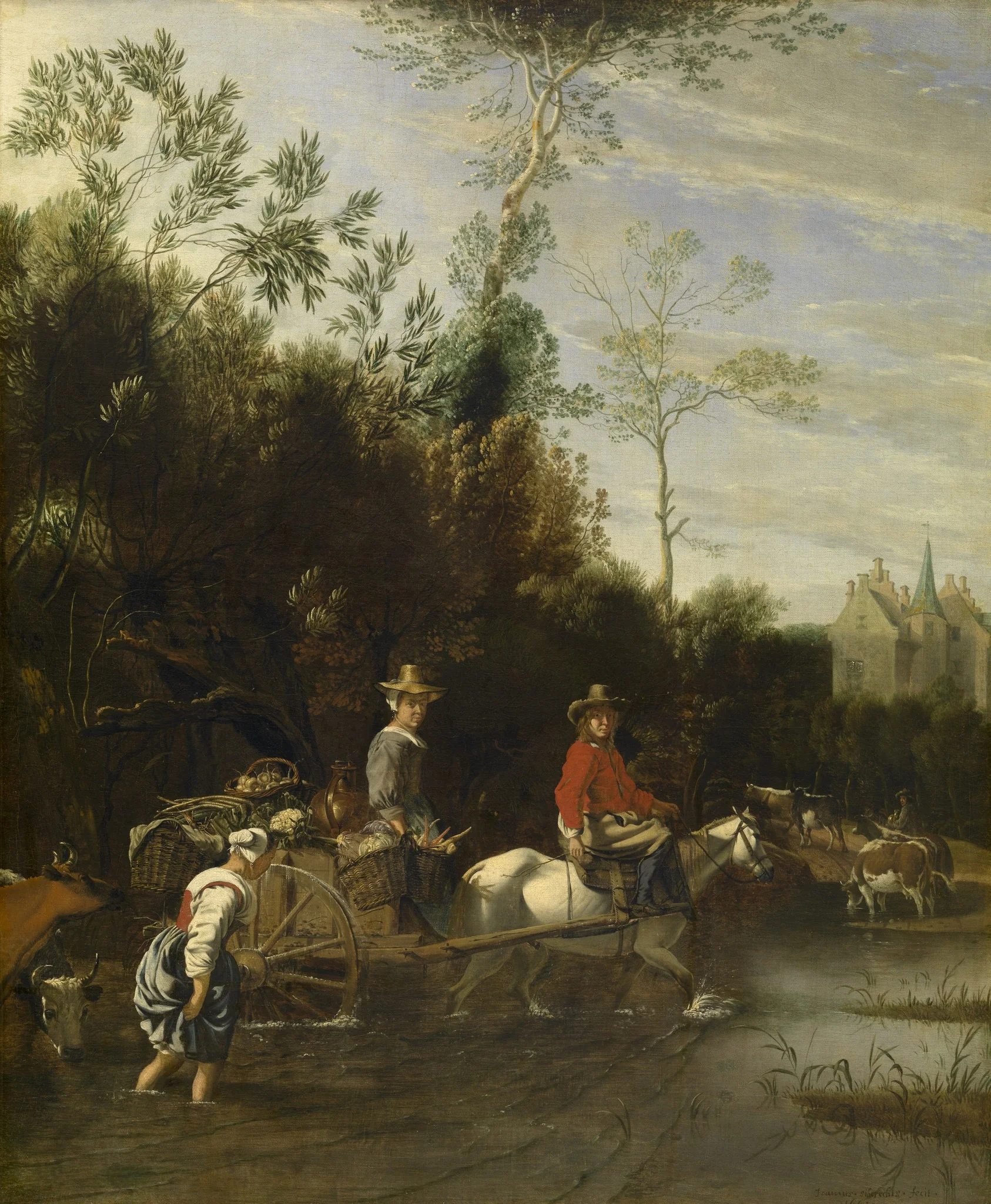 Shallow Water near a Castle