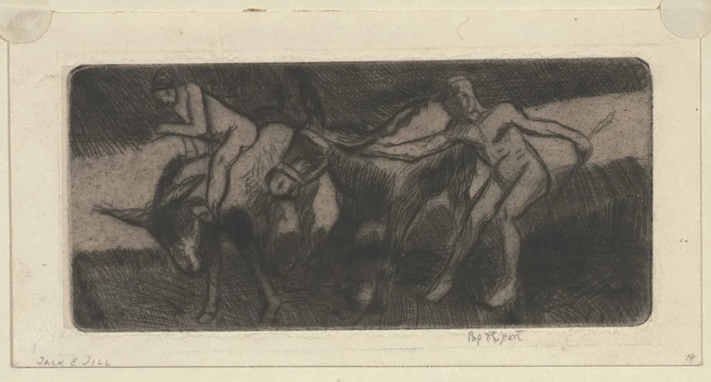 Untitled, by George Overbury ("Pop") Hart, ink, 1921