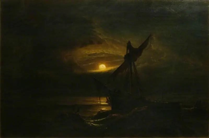 Vessel in the Moonlight
