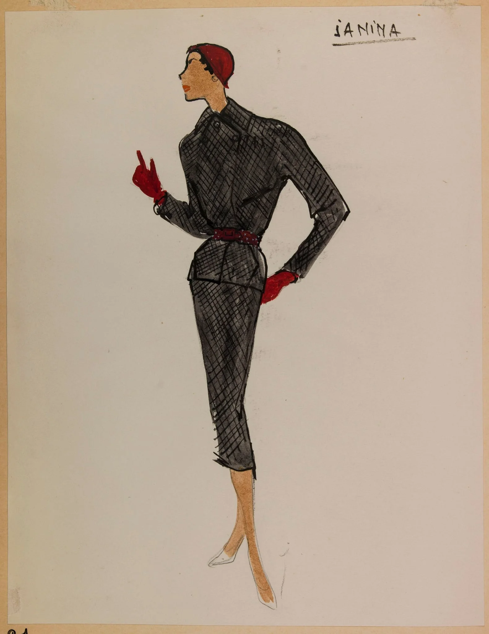 Janina, by Carven, 1953