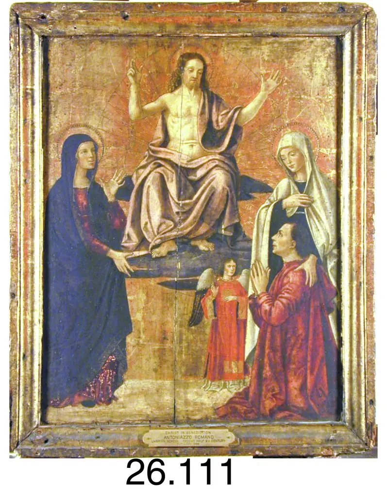 Christ Enthroned, the Virgin, Saint Francesca Romana, an Angel and Donor