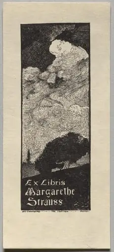 Bookplate: Margarethe Strauss