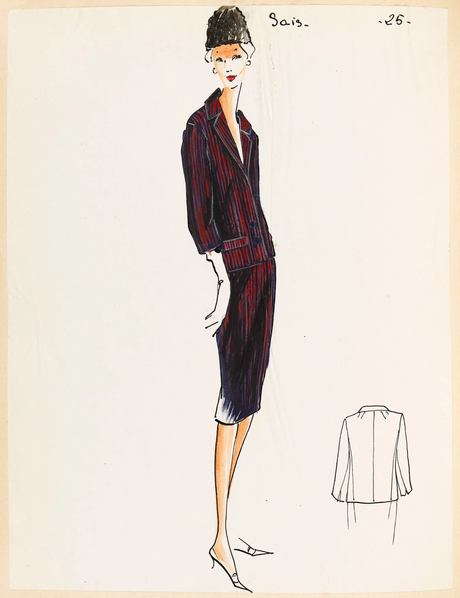 Sais, by Carven, 1959