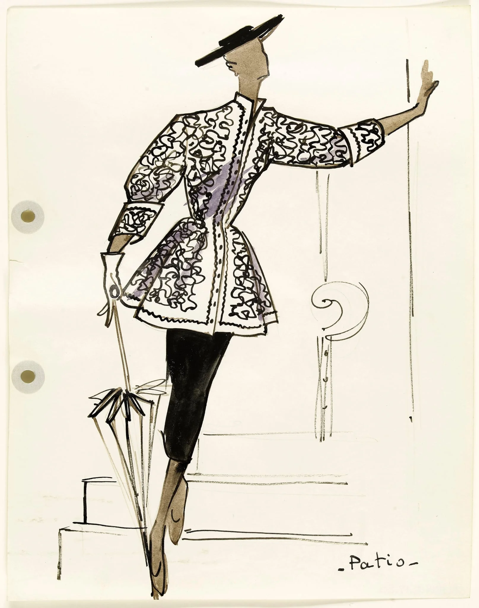 'Patio', by Marie-Louise Carven, 1951
