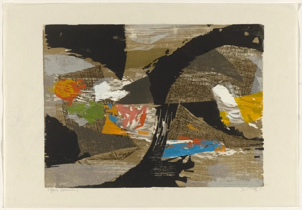 Untitled, by Seong Moy, ink, 1961