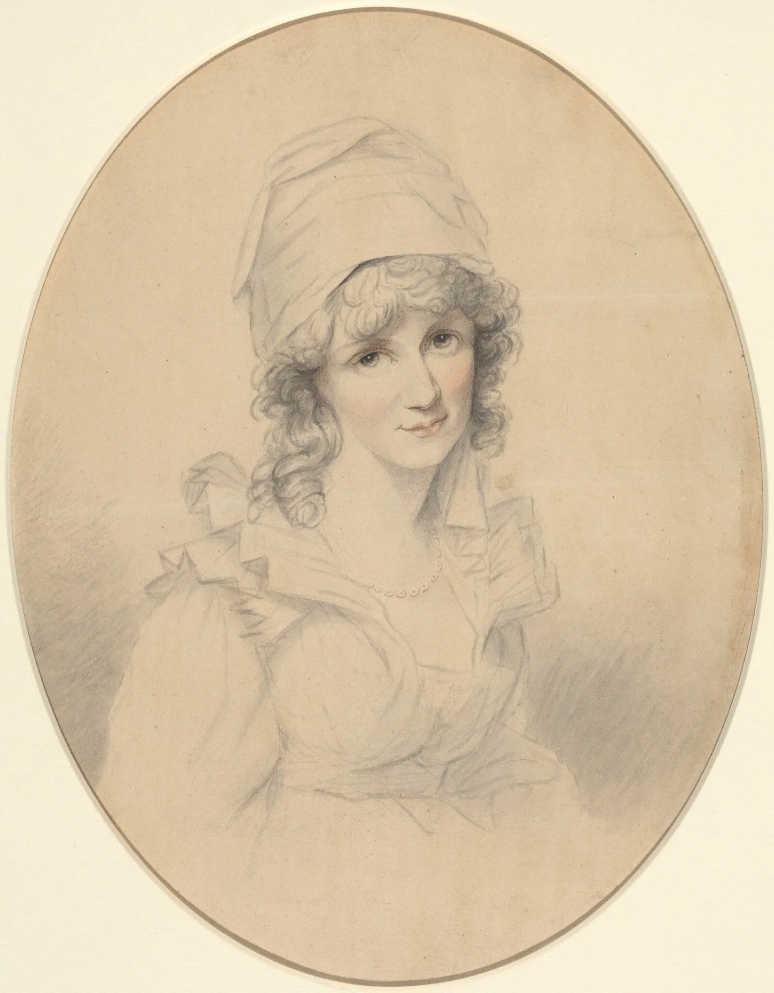Portrait of a Woman, by Richard Cosway, graphite, 1794