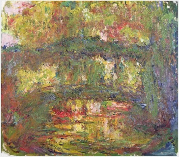 Le Pont japonais (W 1923), by Claude Monet, oil, 1921