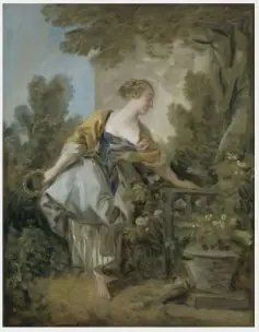 A Young Girl in a Park