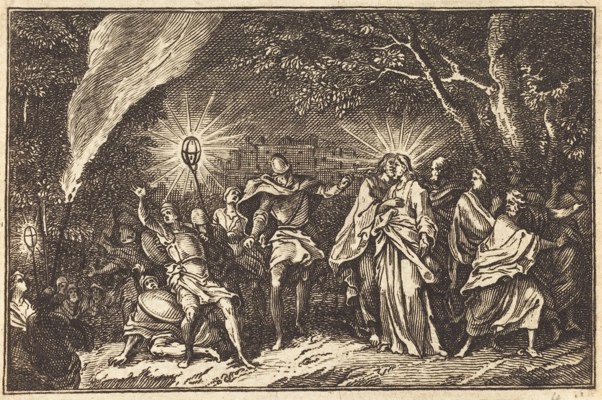Betrayal of Judas, by French 17th Century, ink, 1650
