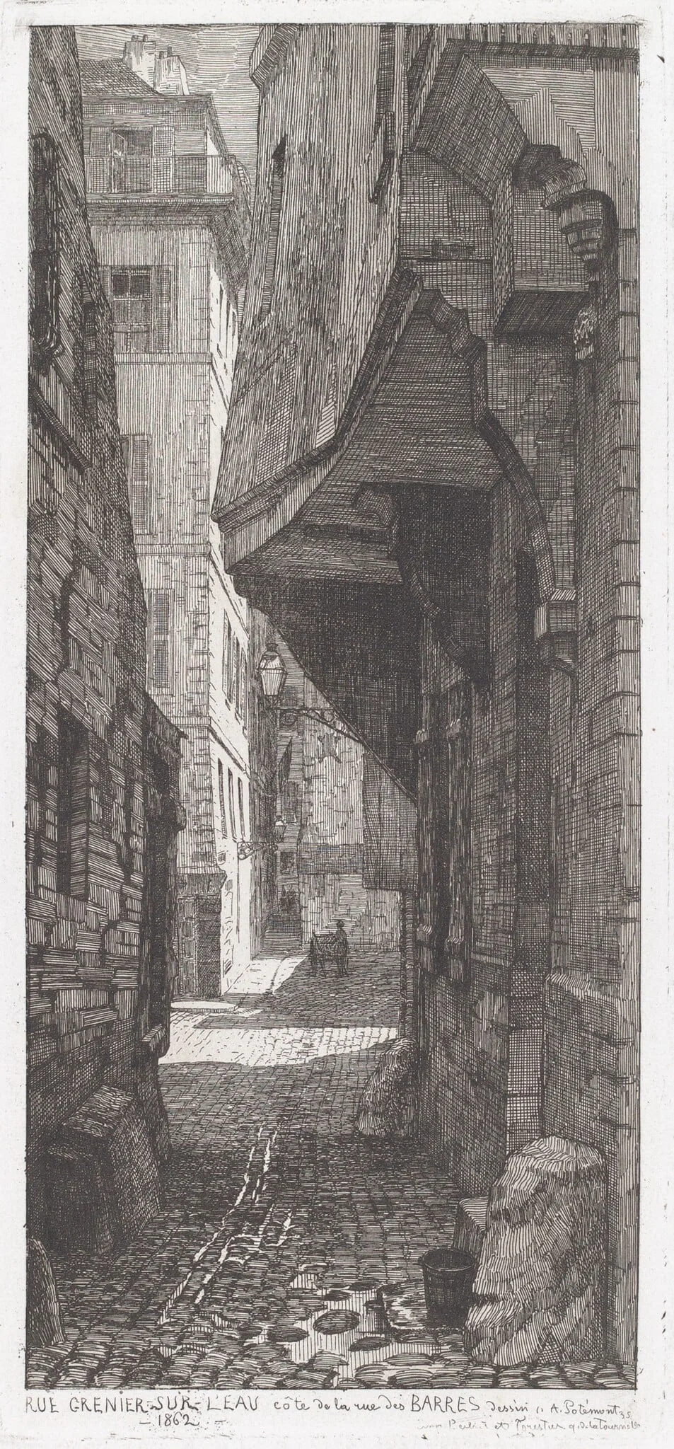 Rue Grenier sur l'eau, côté de la rue des Barres