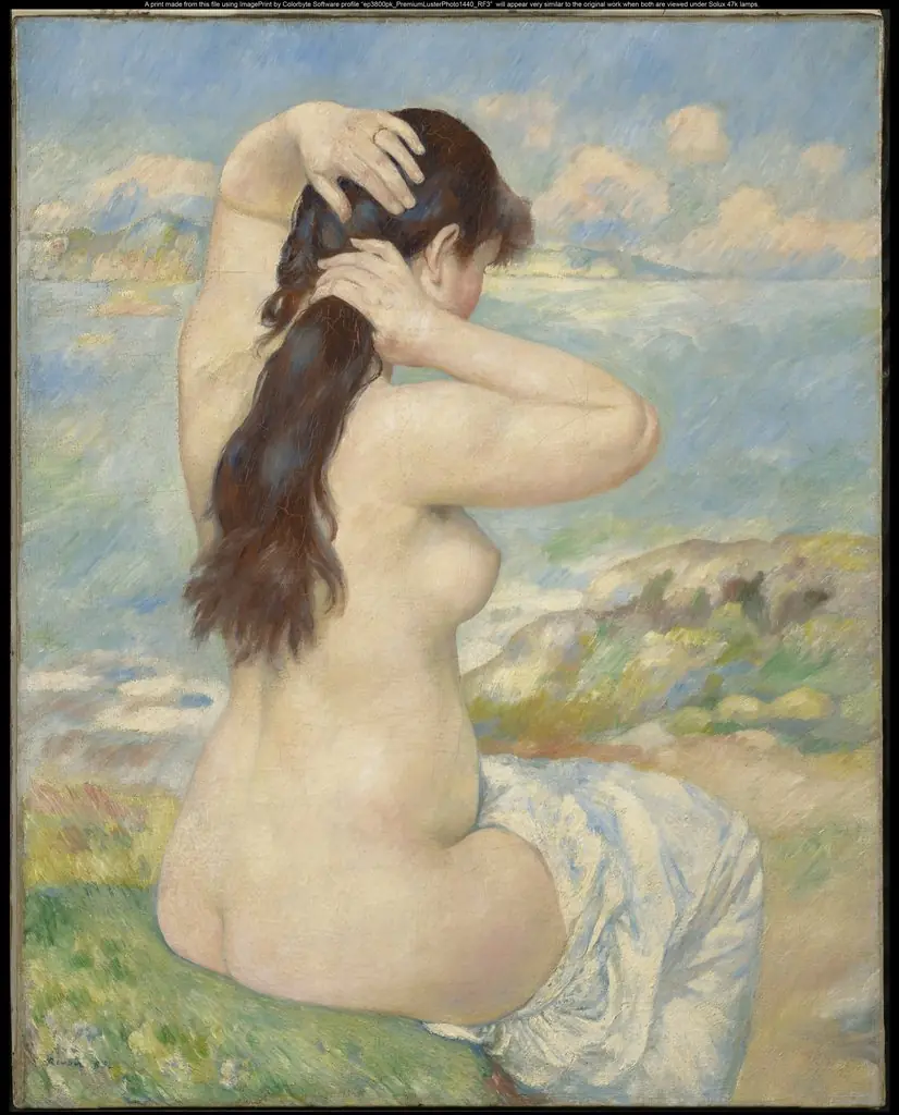 Bather Arranging Her Hair