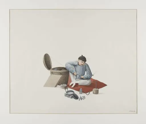 Man Making Pewter