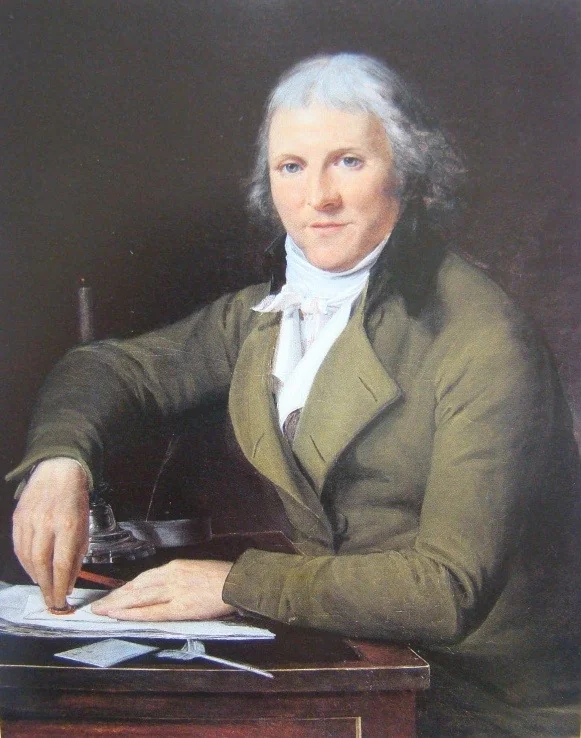 Portrait of a Man Sealing a Letter, by Constance Marie Charpentier, oil, 1800