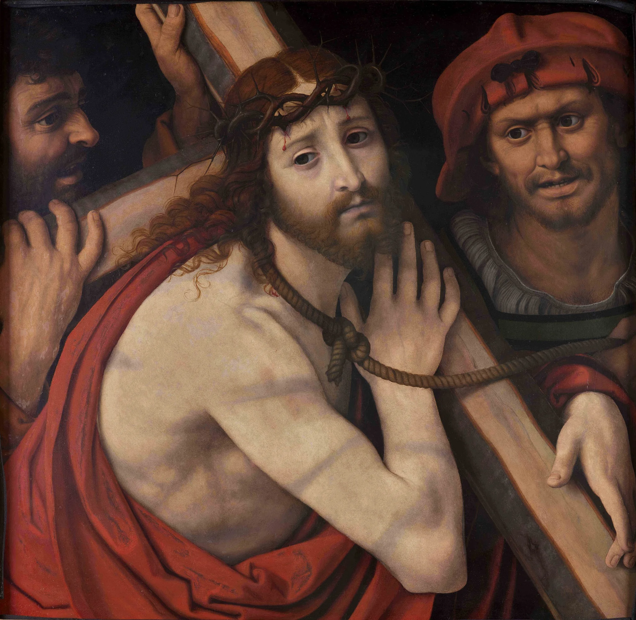 Christ carrying the Cross, by Andrea Solari, oil, 1510