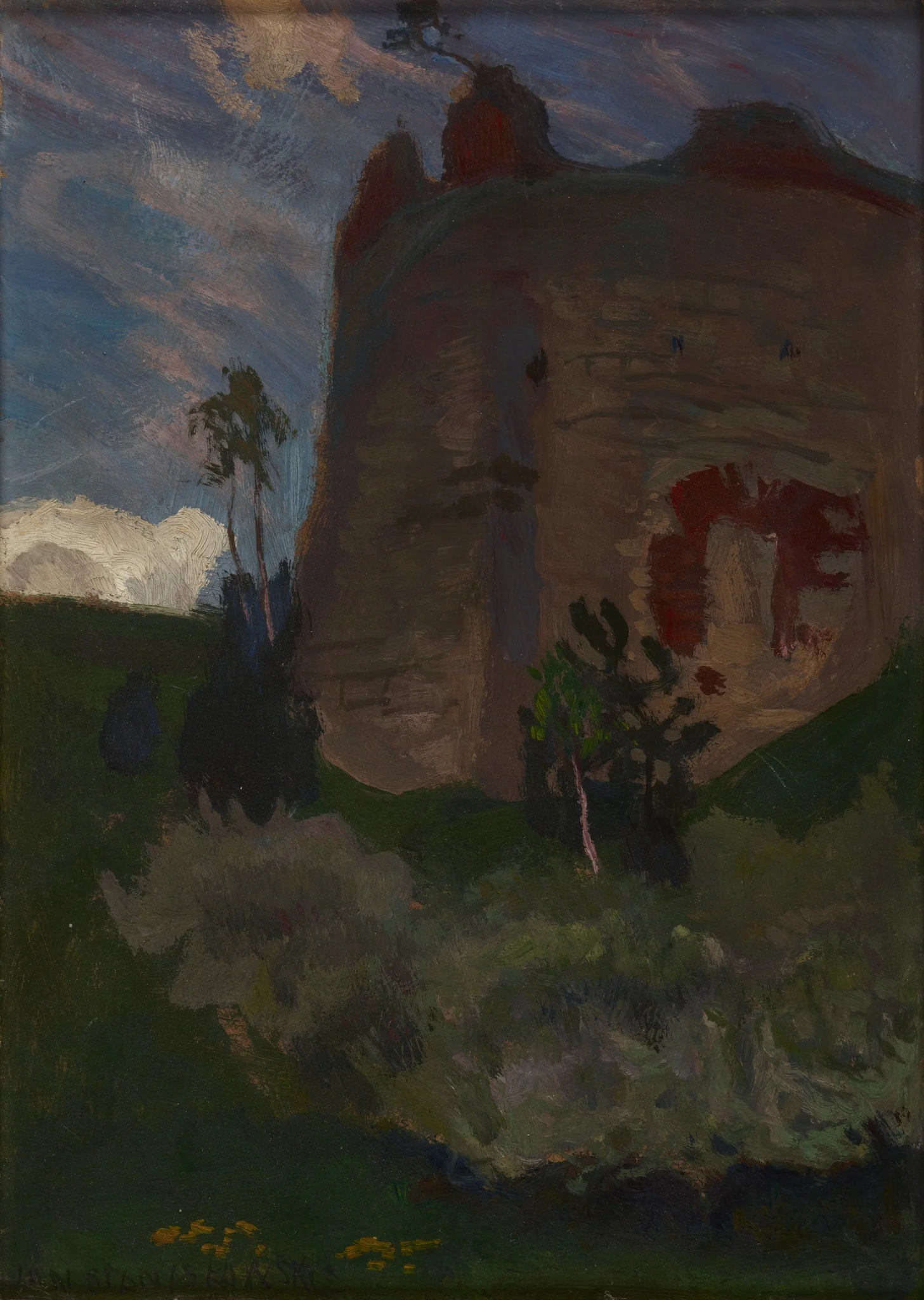 Tower at Tenczyn, by Jan Stanisławski, unspecified, 1905